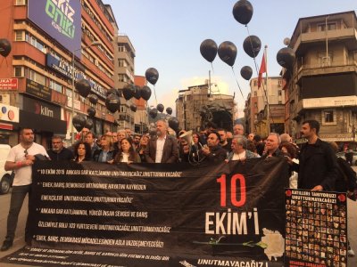 10 EKİM GAR KATLİAMININ 7. YILINDA BASIN AÇIKLAMASI DÜZENLENDİ