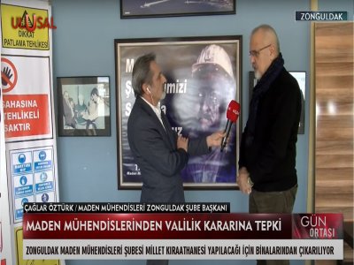 ŞUBE BİNAMIZ İLE İLGİLİ GİRİŞİMLER HAKKINDA ŞUBE BAŞKANIMIZ ULUSAL KANAL CANLI YAYININDA AÇIKLAMALARDA BULUNDU
