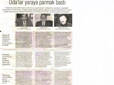 ODALAR YARAYA PARMAK BASTI