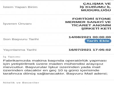 MADEN VE CEVHER HAZIRLAMA MÜHENDİSİNİN GÖREVİ SADECE MÜHENDİSLİKTİR.