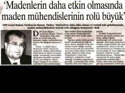 Madenlerin daha etkin olmasında maden mühendislerinin rolü büyük.