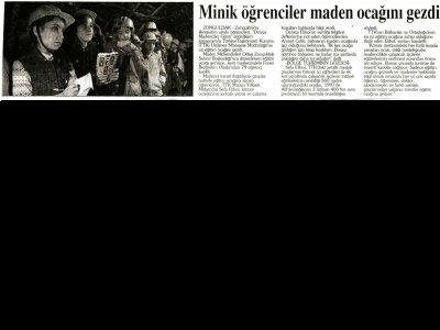 Minik Öğrenciler Maden Ocağını Gezdi