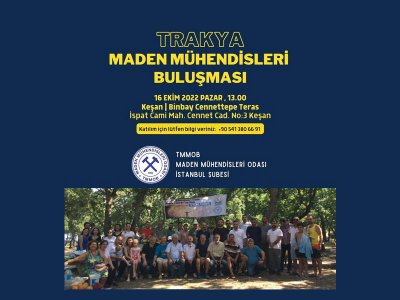 Trakya Maden Mühendisleri Buluşması
