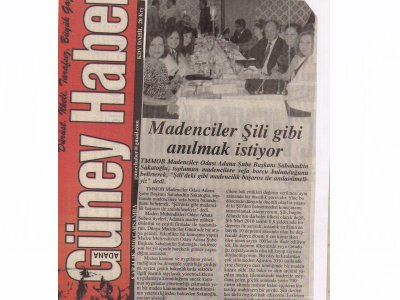 BASINDA MADENCİLER GÜNÜ VE MADENCİLER BALOSU (8 OCAK 2011)              