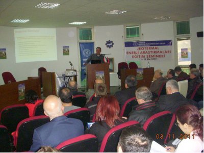 JEOTERMAL ENERJİ ARAŞTIRMALARI EĞİTİM SEMİNERİ AYDIN`DA GERÇEKLEŞİRİLDİ (11-12 Mart 2011)