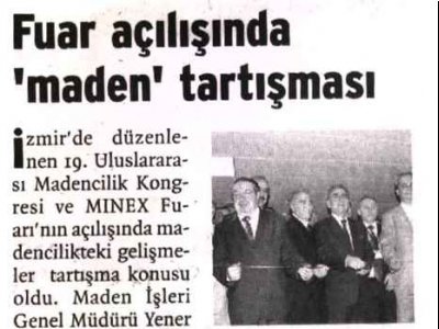 Fuar Açılışında Maden Tartışması (Birgün, 10.06.2005)