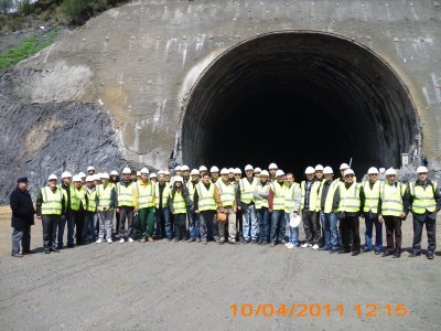 TCDD Ankara – İstanbul Yüksek Hızlı Tren Projesi 1. Bölüm II. Kısım Yol Yapım Çalışmaları Kapsamında Bozüyük –Bilecik Güzergâhı Tünellerine Teknik Gezi Yapıldı.