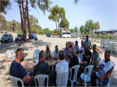 SOMA ELİ Genel Merkez ve Şube Ank Yürüyen madencileri ziyaret