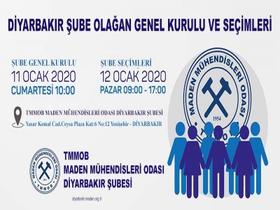 DİYARBAKIR ŞUBE 6. DÖNEM OLAĞAN GENEL KURULU VE SEÇİMLERİ
