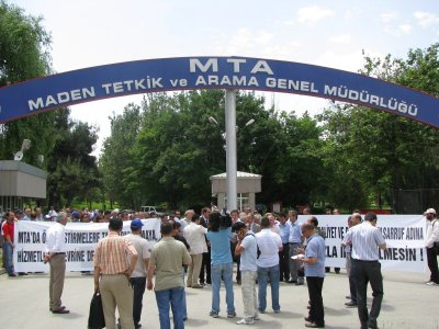 MTA Önünde Basın Açıklaması Yapıldı.