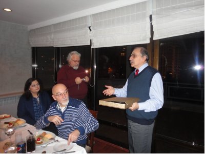 İstanbul Şubemizin Kurucu Başkanı Tayfun Mater‘e ve 8. Dönem Yönetim Kurulu Başkanı Doç.Dr. A.Ekrem Yüce‘ye teşekkür plaketi verildi.
