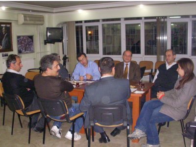 Dokuz Eylül Üniversitesi Mühendislık Fakültesi Maden Mühendisliği Bölümü Öğretim Üyeleri Şubemizi Ziyaret etti.(27.02.2012)