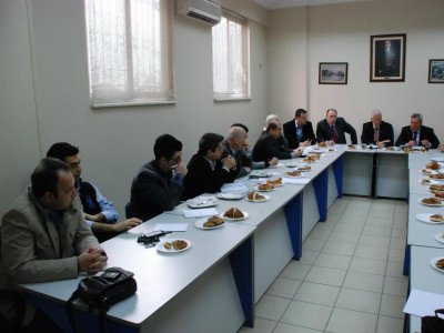 Aydın milletvekili Maden Mühendisi  Osman Aydın, Türk Mühendis Mimar Odaları birliği Aydın İl koordinasyon Kurulunun misafiri oldu.(19.03.2012)