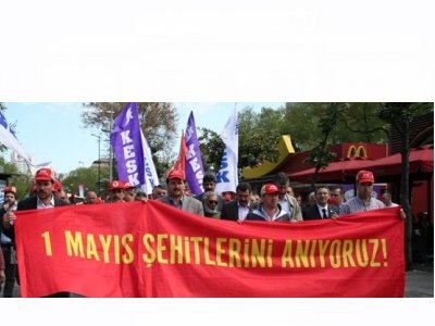 1 MAYIS İŞÇİ BAYRAMINDA DİYARBAKIR ŞUBESİ PANKARTI ALTINDA BULUŞMAYA ÇAĞIRIYORUZ.