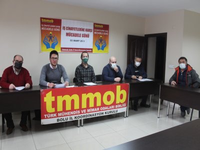 TMMOB BOLU İKK 3 MART İLE İLGİLİ BASIN AÇIKLAMASI GERÇEKLEŞTİRDİ