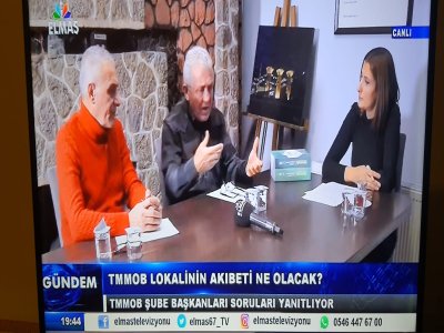 ŞUBE BAŞKANIMIZ ELMAS TV CANLI YAYINLANAN GÜNDEM PROGRAMININ KONUK OLDU