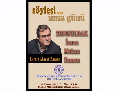 Söyleyişi ve imza günü düzenlenecektir.