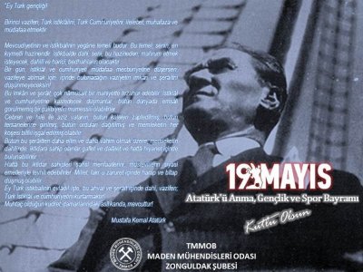 ATATÜRKÜ ANMA GENÇLİK ve SPOR BAYRAMI KUTLU OLSUN