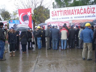MADEN VE ENERJİ  İŞÇİLERİNİN  HAKLI MÜCADELESİNE DESTEK VERDİK.