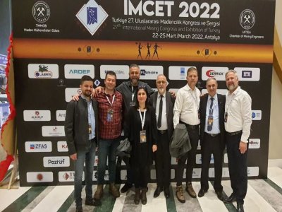 TÜRKİYE 22. ULUSLARARASI MADENCİLİK KONGRESİ VE SERGİSİ`NE KATILDIK