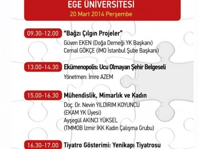 TOPLUMCU MÜHENDİSLİK MİMARLIK HAFTASI(17-21.03.2014)