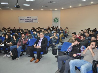 ÇUKUROVA ÜNİVERSİTESİ MADEN MÜHENDİSLİĞİ ÖĞRENCİLERİYLE TOPLANTI (11.03.2014)