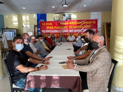 19 EYLÜL MÜHENDİS MİMAR VE ŞEHİR PLANCILARI DAYANIŞMA GÜNÜ BASIN AÇIKLAMASI