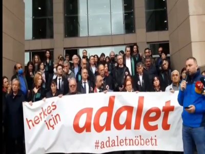 Çağlayan Adliyesindeki Adalet Nöbetine Katıldık