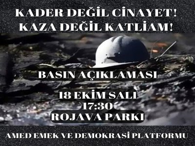 ACIMIZ VE ÖFKEMİZ BÜYÜK
AMASRADA YAŞANAN KADER DEĞİL LİYAKATSİZLİK VE İHMALKÂRLIĞIN SONUCU OLAN İŞ CİNAYETİDİR!
