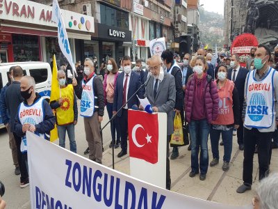 1 MAYIS EMEK VE DAYANIŞMA GÜNÜ DOLAYISIYLA BASIN AÇIKLAMASI GERÇEKLEŞTİRİLDİ