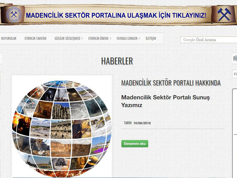 MADENCİLİK SEKTÖR PORTALI