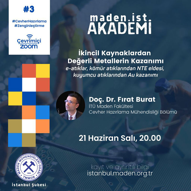 Madenist Akademi #3 İkincil Kaynaklardan Değerli Metallerin Kazanımı