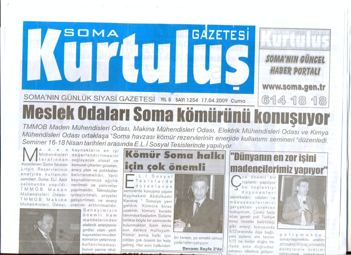 Meslek Odaları Soma Kömürünü Konuşuyor.