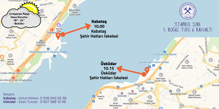 Yeniden bir araya geliyoruz: 
İstanbul Şube 5. Boğaz Turu & Kahvaltı