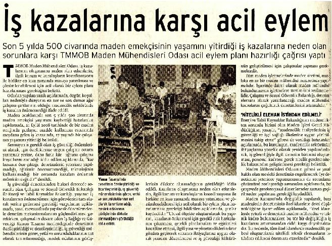 İş Kazalarına Karşı Acil Eylem ...
