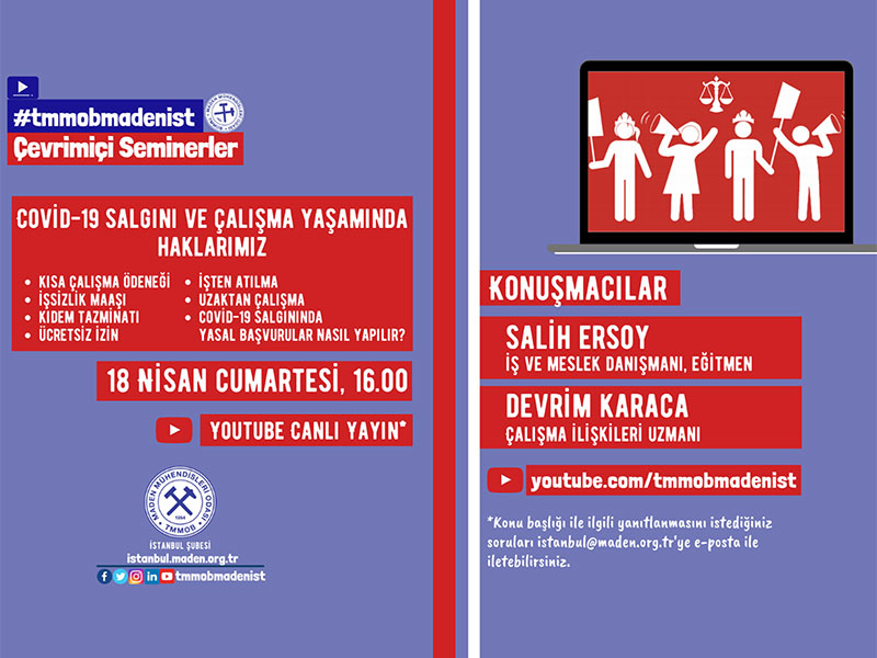Çevrimiçi Seminerler: Covid-19 Salgını ve Çalışma Yaşamında Haklarımız