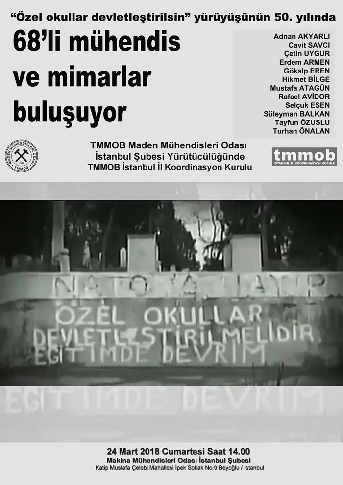 68’li mühendis ve mimarlar buluşuyor
